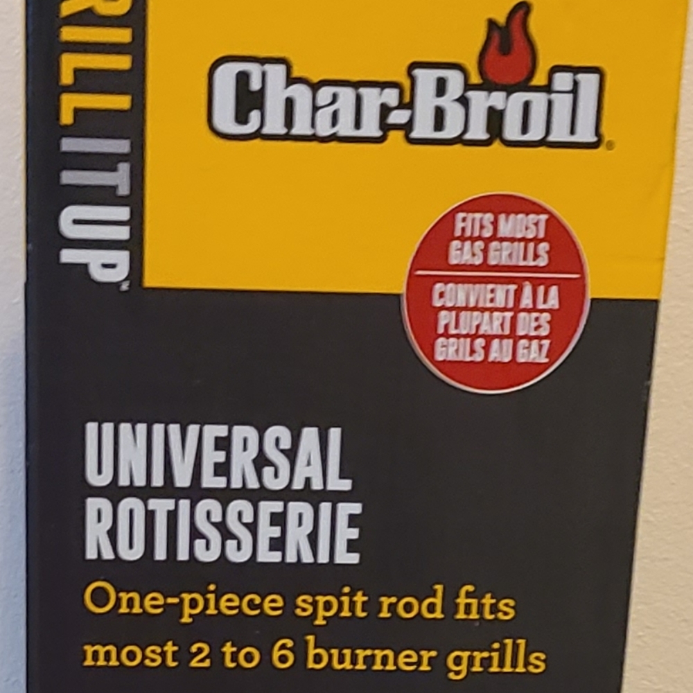 Char-Broil 26.5-in Steel Grill Rotisserie Grilling BBQ Electric Tool Accessory